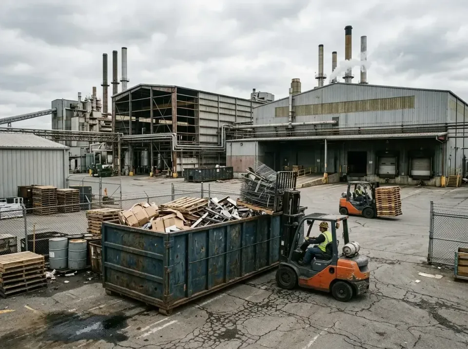 industrial-factory-scrap-conta-003 — frequently asked questions, Cheap Roll-off Dumpster Rentals in Danville, IL